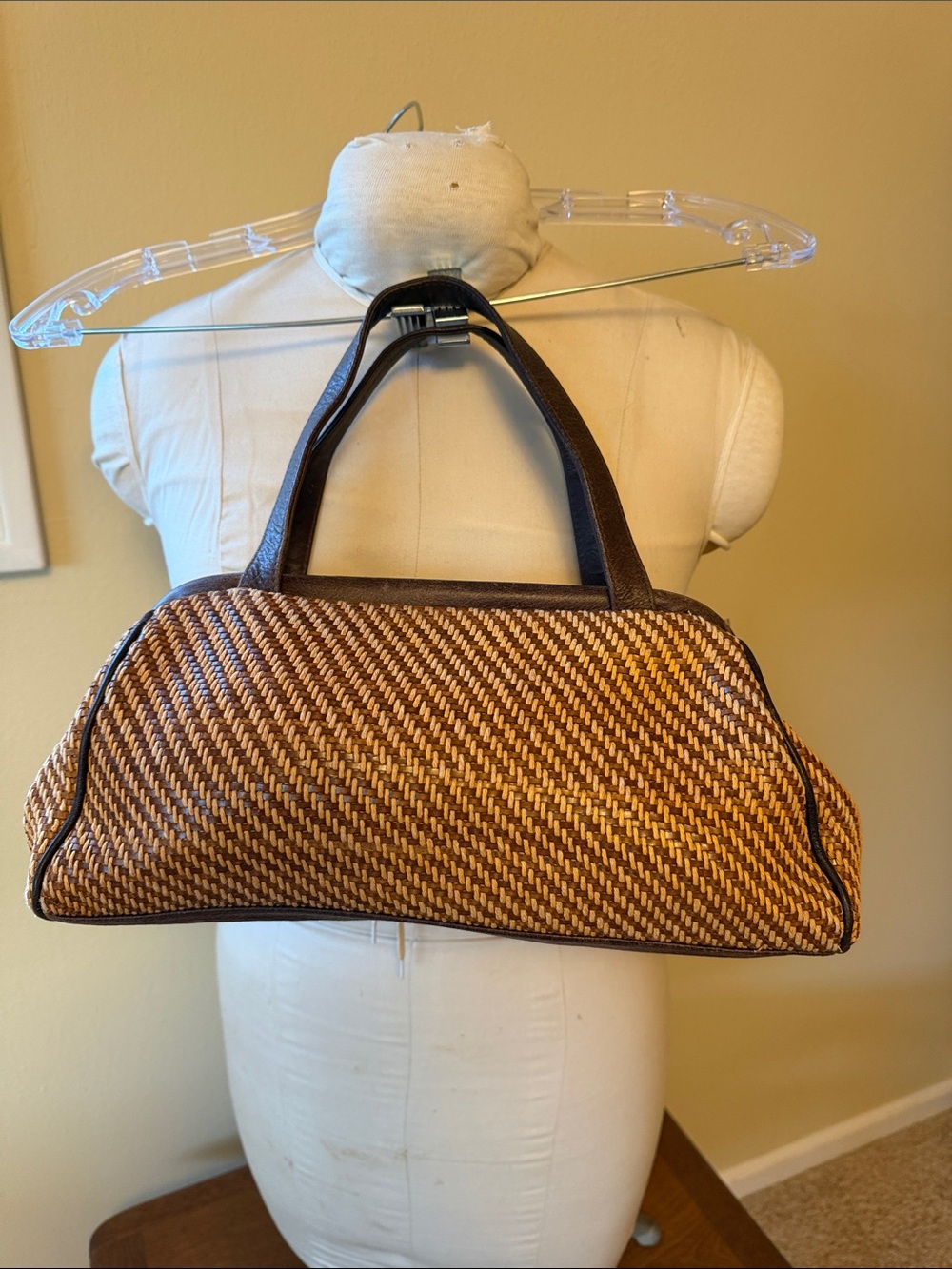 Kooba woven leather handbag